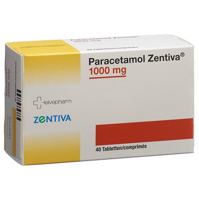 PARACETAMOL Zentiva Tabl 1000 mg 40 Stk