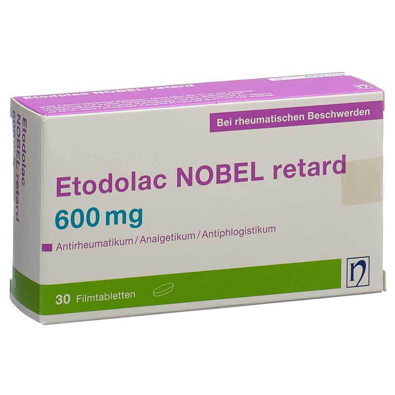 ETODOLAC NOBEL Ret Filmtabl 600 mg 30 Stk