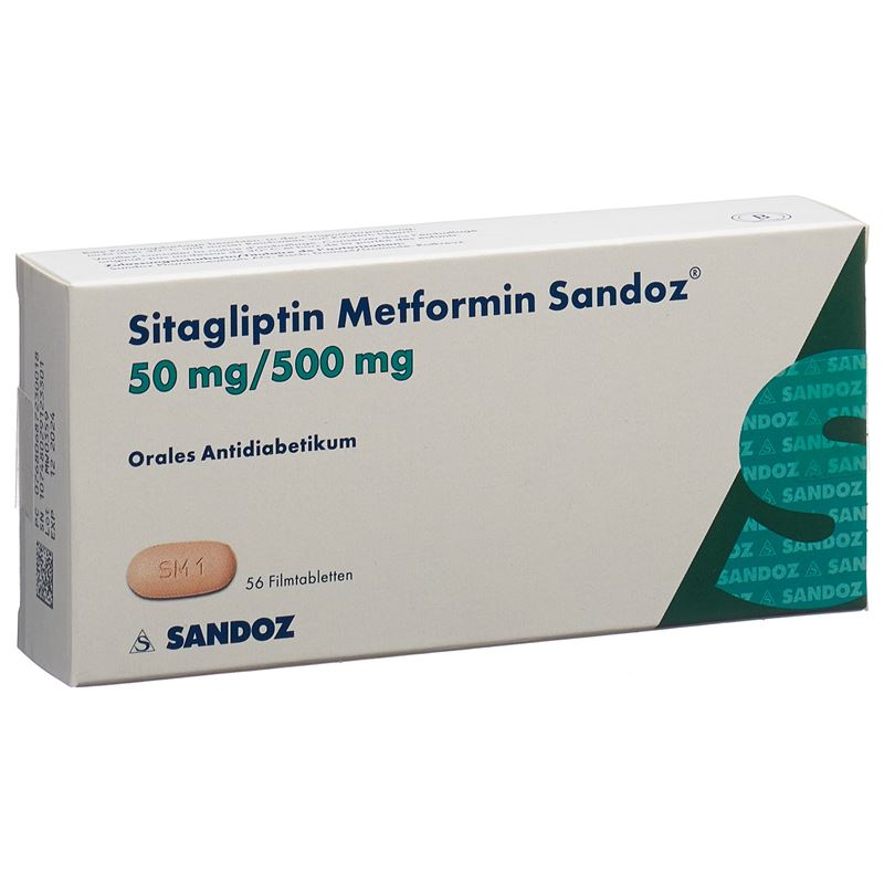 SITAGLIPTIN Metformin Sandoz 50/500mg 56 Stk