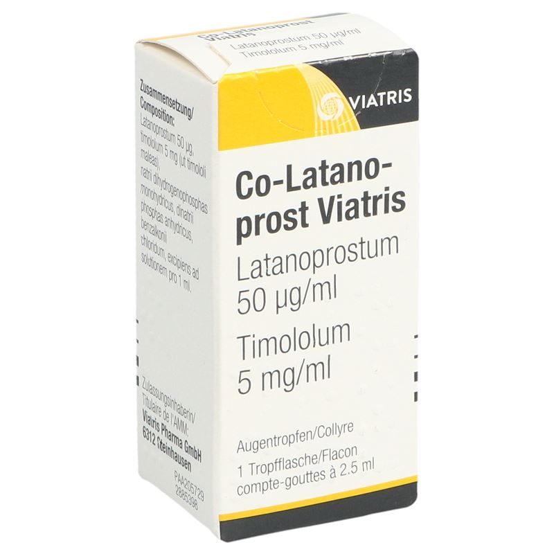 CO-LATANOPROST Viatris Gtt Opht Fl 2.5 ml