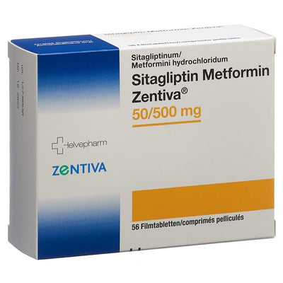 SITAGLIPTIN Metformin Zentiva 50/500mg 56 Stk