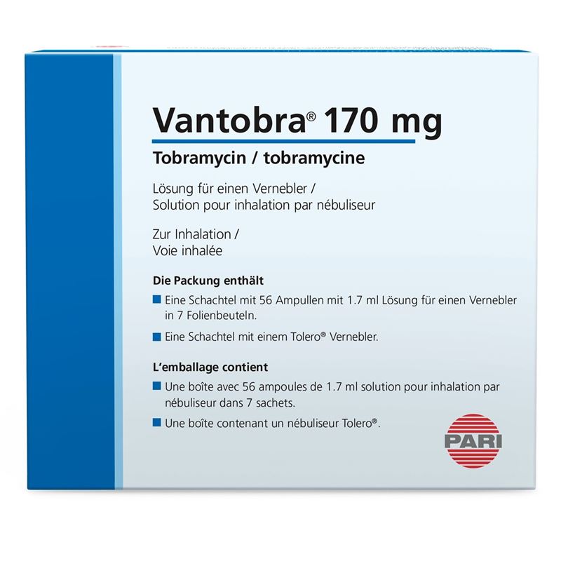 VANTOBRA Inhal Lös 170 mg/1.7ml Amp 56 Stk