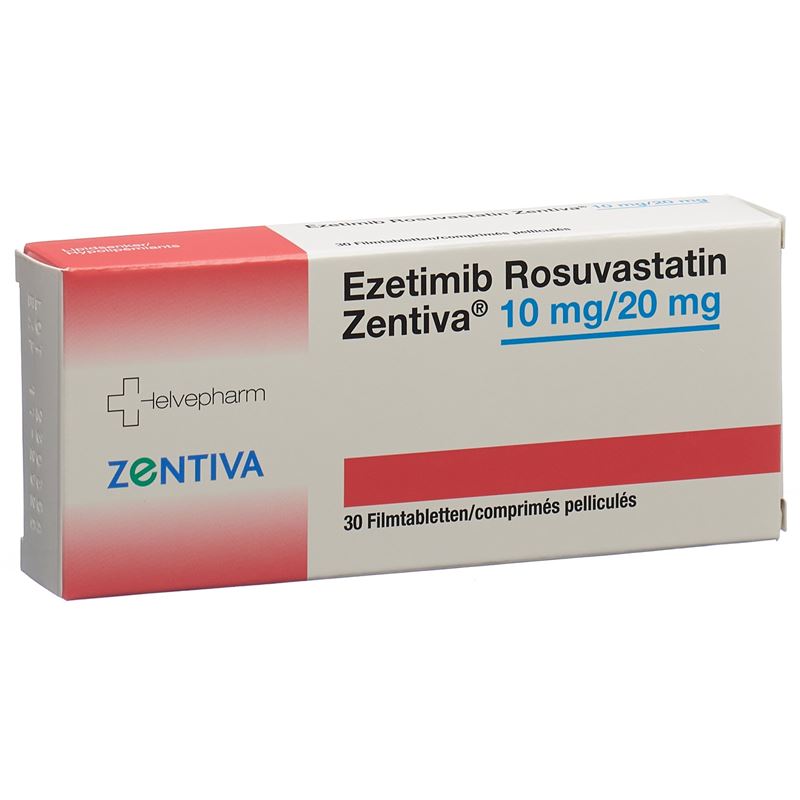 EZETIMIB ROSUVAST Zentiva Filmtabl 10/20 mg 30 Stk