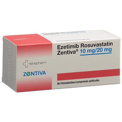 EZETIMIB ROSUVAST Zentiva Filmtabl 10/20 mg 90 Stk