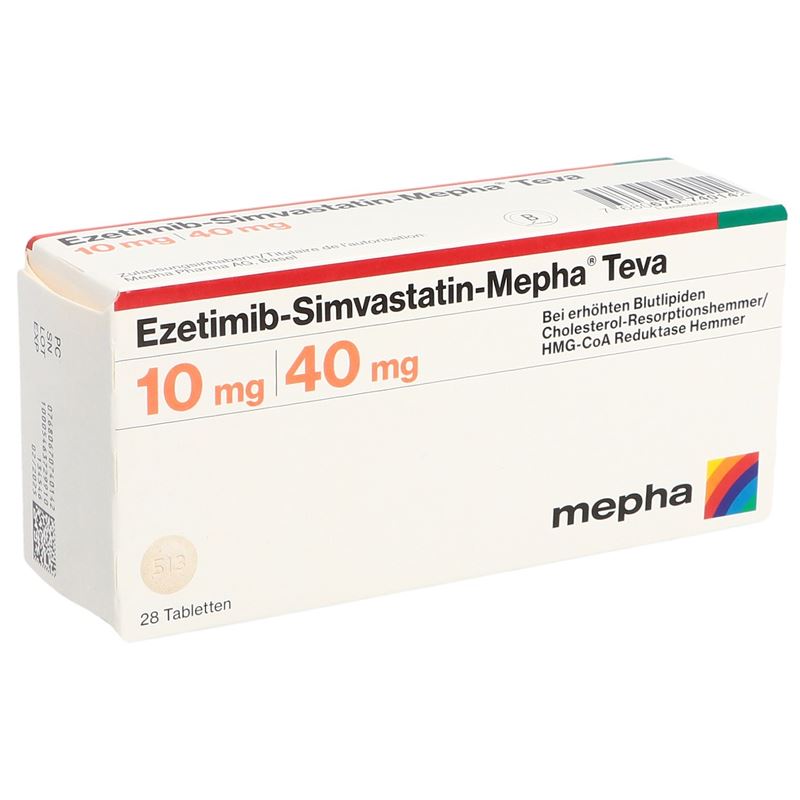 EZETIMIB SIMVASTATIN Mepha Teva 10/40 mg 28 Stk