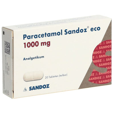 PARACETAMOL Sandoz eco Tabl 1000 mg 20 Stk