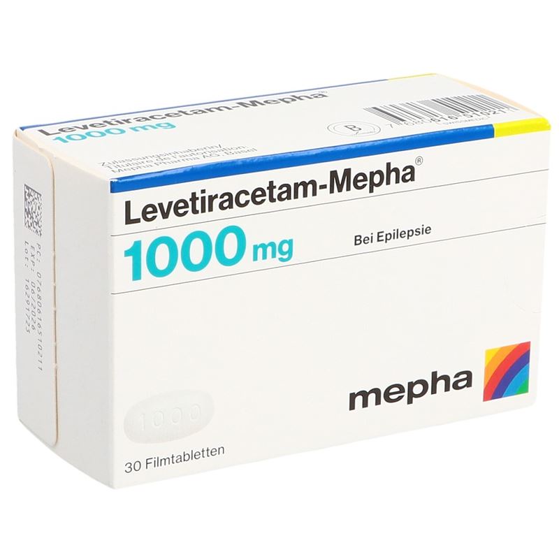 LEVETIRACETAM Mepha Filmtabl 1000 mg 30 Stk