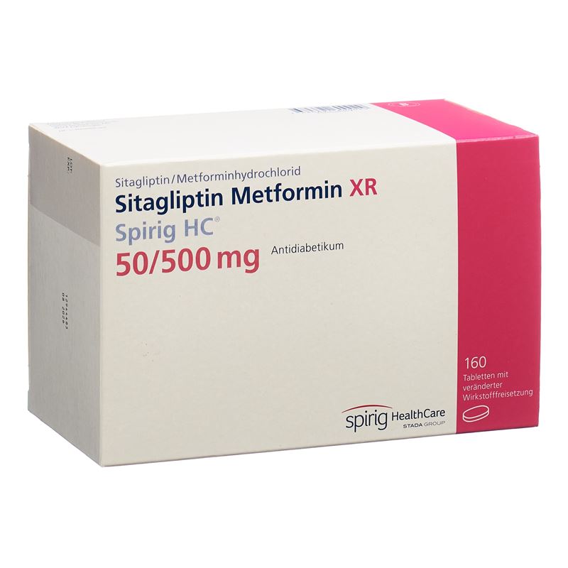 SITAGLIPTIN Metfor XR Spirig HC 50/500mg 160 Stk