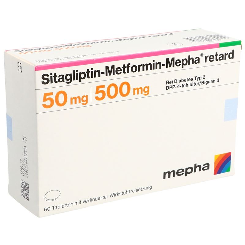 SITAGLIPTIN Metform Mepha retard 50/500mg 60 Stk