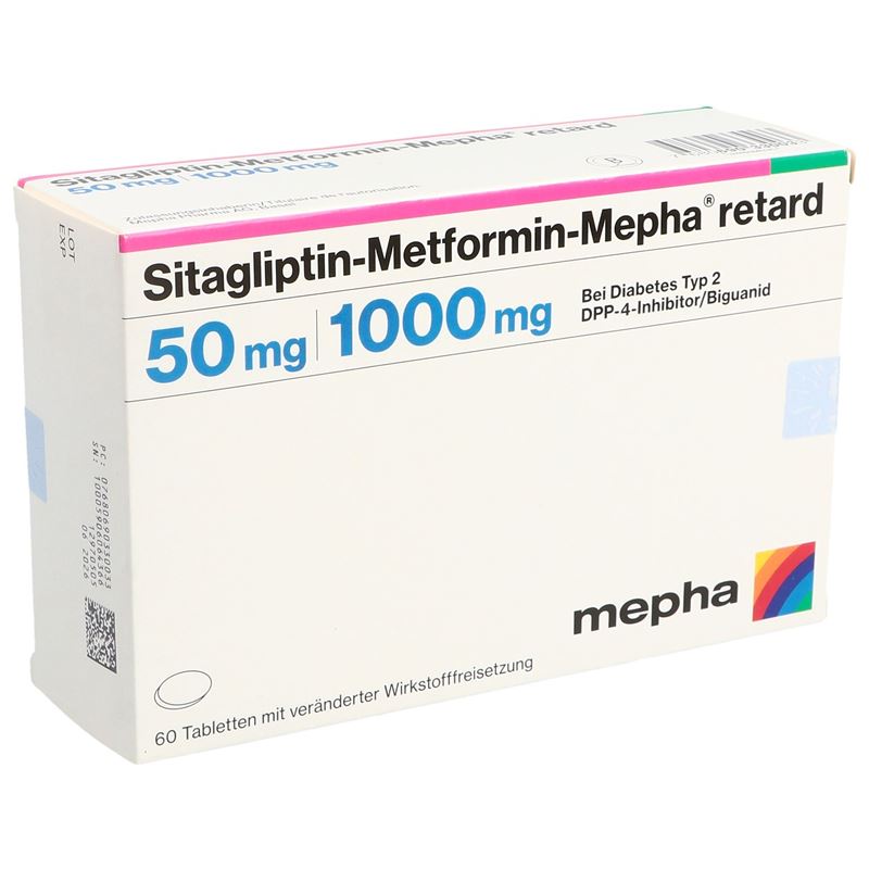 SITAGLIPTIN Metform Mepha retard 50/1000mg 60 Stk