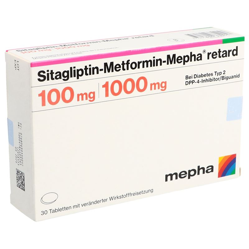 SITAGLIPTIN Metform Mepha retard 100/1000mg 30 Stk