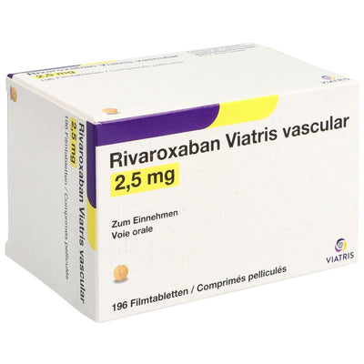 RIVAROXABAN Viatris vascul Filmtabl 2.5 mg 196 Stk