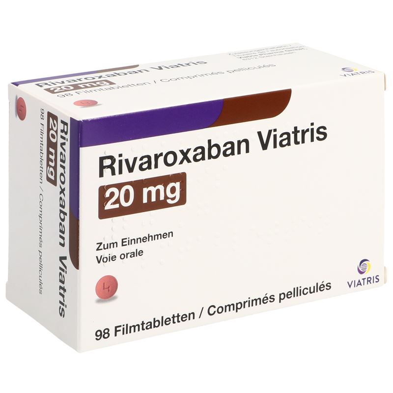 RIVAROXABAN Viatris Filmtabl 20 mg 98 Stk