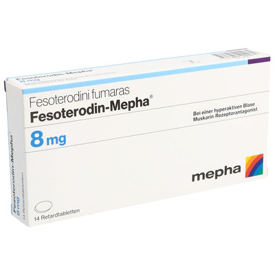 FESOTERODIN Mepha Ret Tabl 8 mg 14 Stk