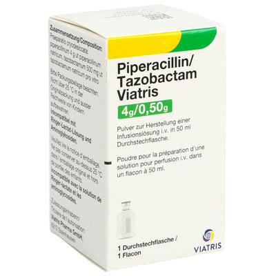 PIPERACILLIN TAZOB. Viatris 4 g/0.5 g Durchstf