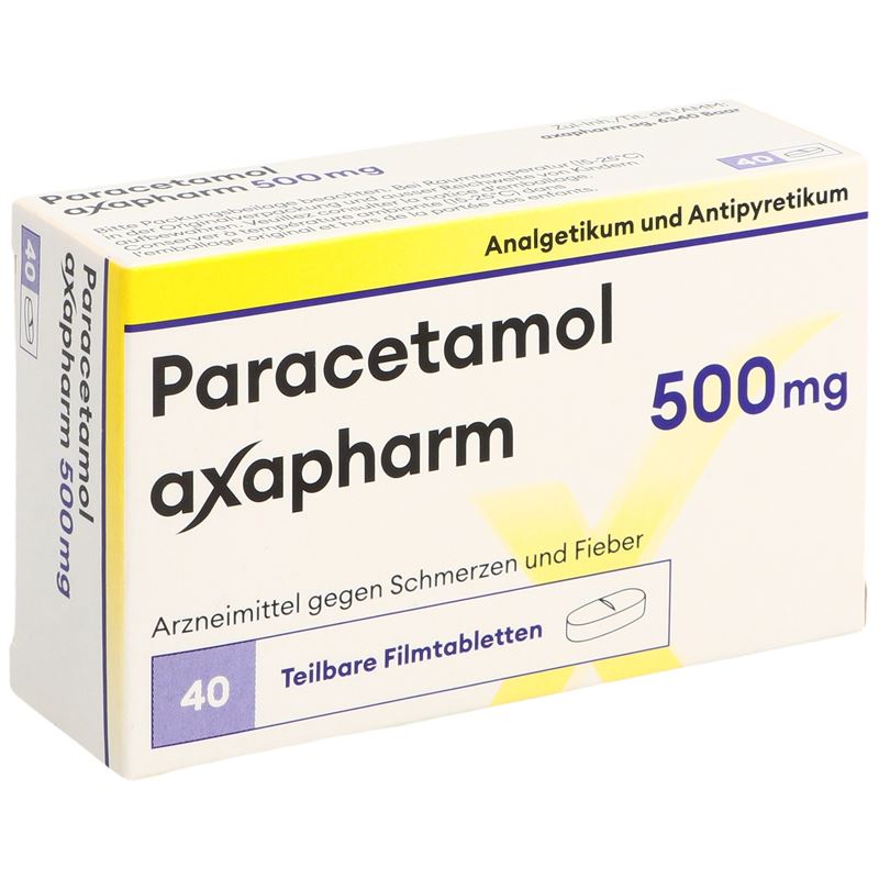 PARACETAMOL axapharm Filmtabl 500 mg 40 Stk