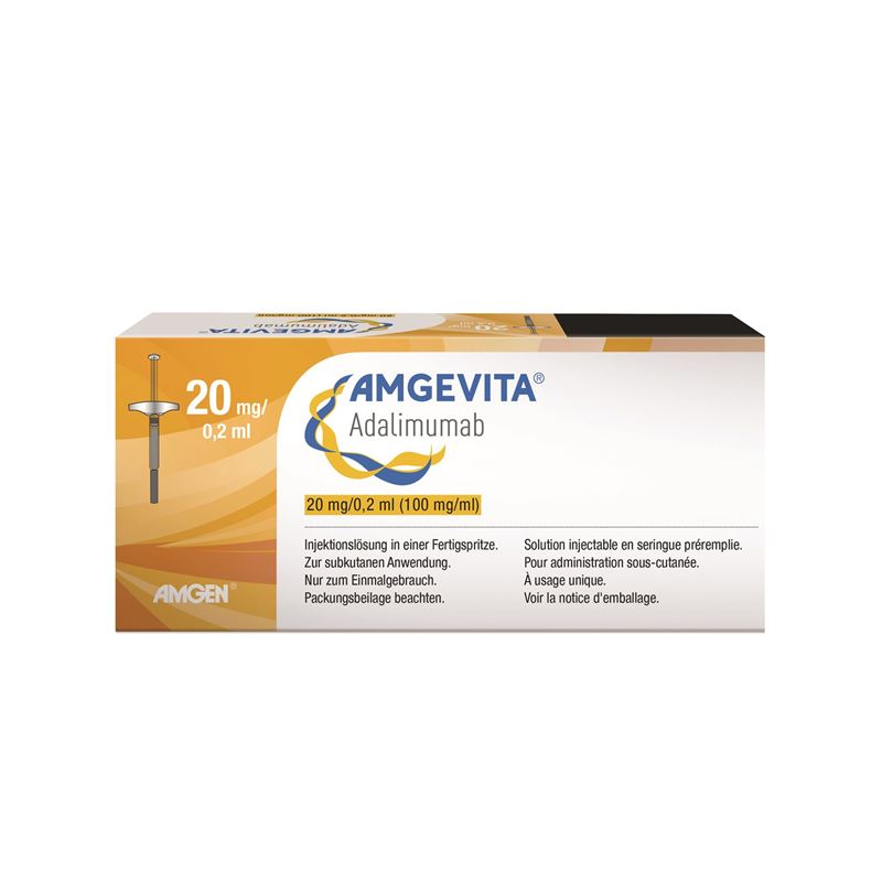 AMGEVITA Inj Lös 20 mg/0.2ml Fertspr