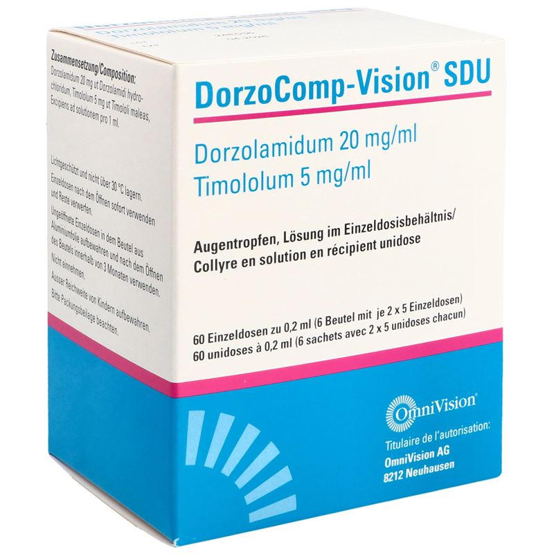 DORZOCOMP-VISION SDU 20mg/ml, 5mg/ml 60 x 0.2 ml