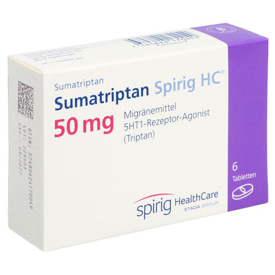 SUMATRIPTAN Spirig HC Tabl 50 mg 6 Stk