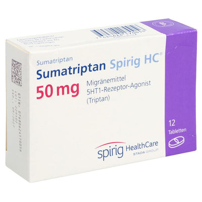 SUMATRIPTAN Spirig HC Tabl 50 mg 12 Stk