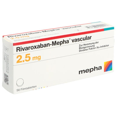 RIVAROXABAN Mepha vascular Filmtabl 2.5 mg 56 Stk