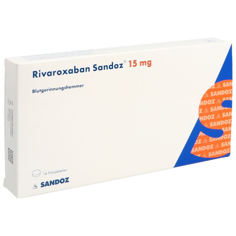 RIVAROXABAN Sandoz Filmtabl 15 mg 14 Stk