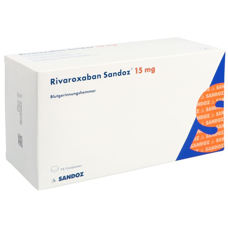 RIVAROXABAN Sandoz Filmtabl 15 mg 98 Stk