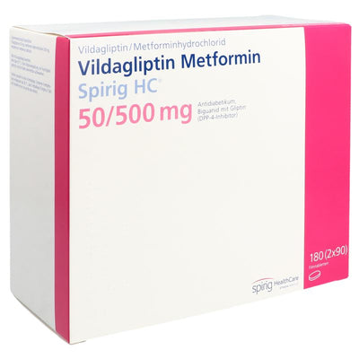 VILDAGLIPTIN Metformin Spirig HC 50/500mg 180 Stk