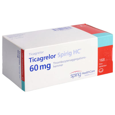 TICAGRELOR Spirig HC Filmtabl 60 mg 168 Stk