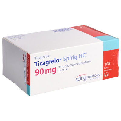 TICAGRELOR Spirig HC Filmtabl 90 mg 168 Stk