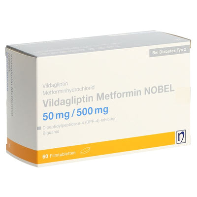 VILDAGLIPTIN Metformin NOBEL 50/500 mg 60 Stk