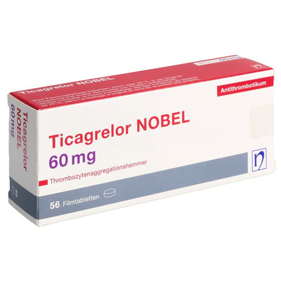 TICAGRELOR NOBEL Filmtabl 60 mg 56 Stk