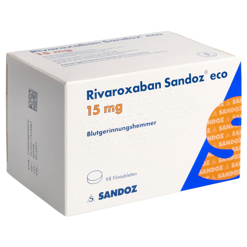 RIVAROXABAN Sandoz eco Filmtabl 15 mg 98 Stk