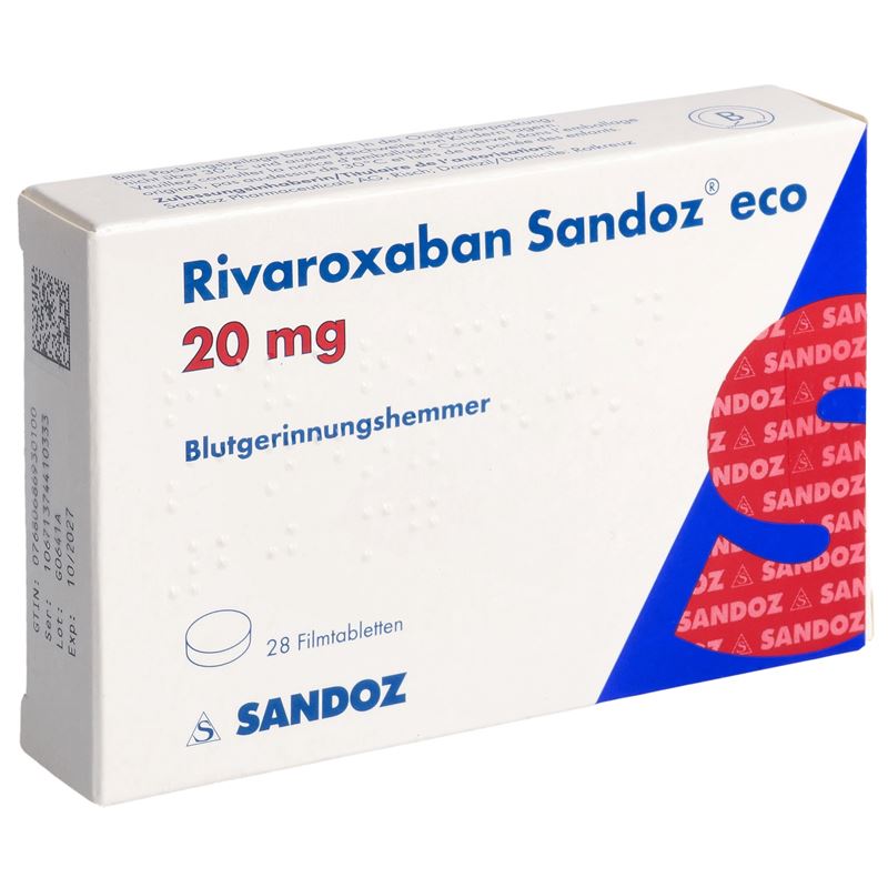 RIVAROXABAN Sandoz eco Filmtabl 20 mg 28 Stk