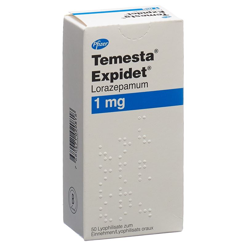 TEMESTA Expidet Schmelztabl 1 mg 50 Stk