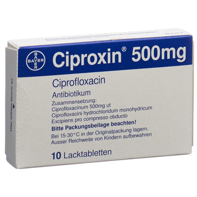 CIPROXIN Filmtabl 500 mg 10 Stk