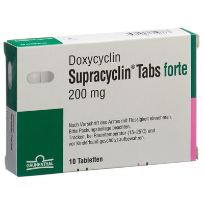 SUPRACYCLIN Tabs forte Tabl 200 mg 10 Stk