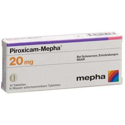 PIROXICAM Mepha Tabl 20 mg 10 Stk