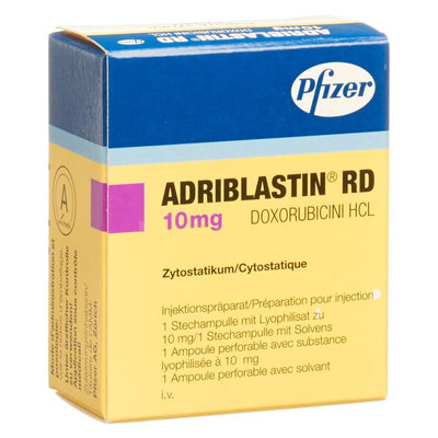 ADRIBLASTIN RD Trockensub 10 mg c Solv Durchstf