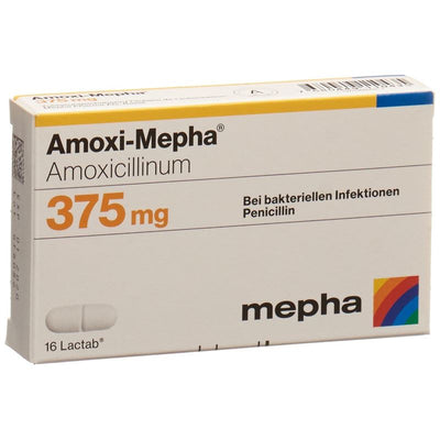 AMOXI Mepha Lactab 375 mg 16 Stk