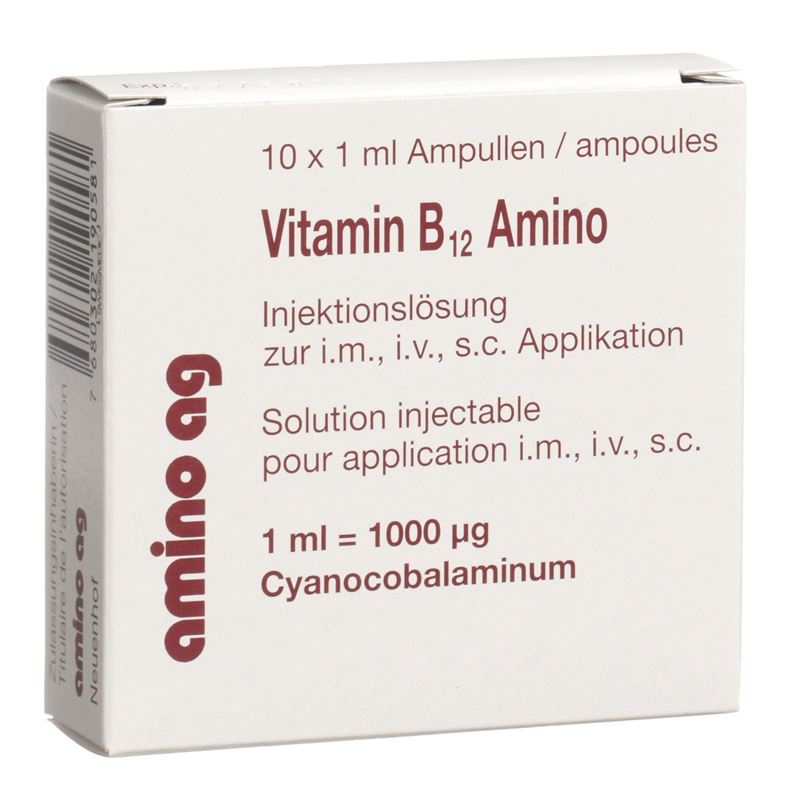 VITAMIN B12 Amino Inj Lös 1000 mcg 10 Amp 1 ml