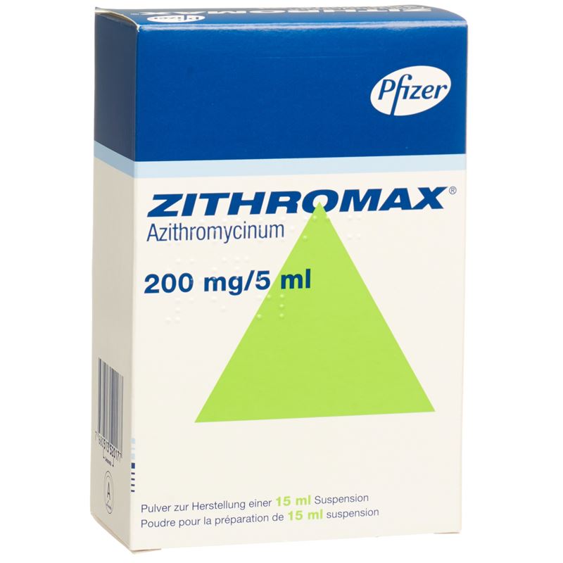 ZITHROMAX Plv 200 mg/5ml für Susp Fl 15 ml