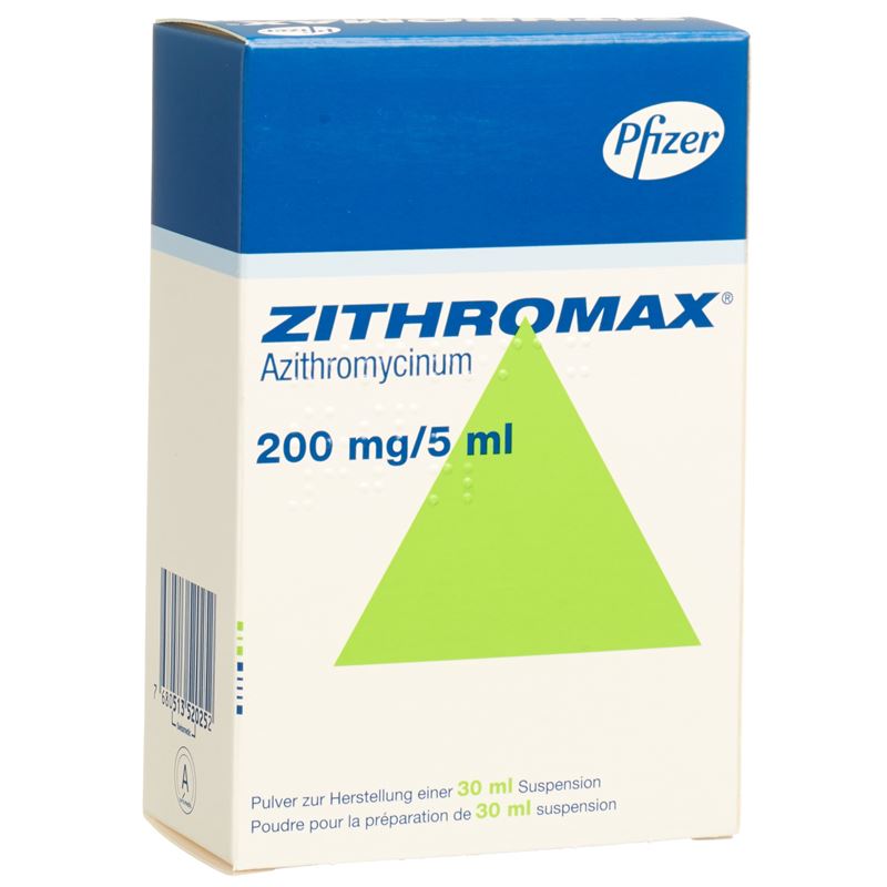 ZITHROMAX Plv 200 mg/5ml für Susp Fl 30 ml