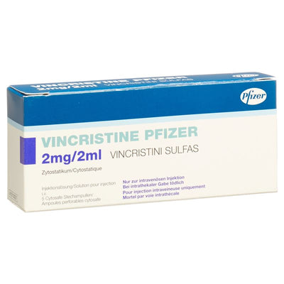 VINCRISTINE Pfizer 2 mg/2ml 5 Durchstf 2 ml