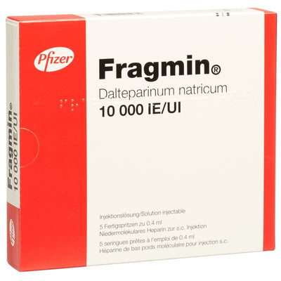 FRAGMIN Inj Lös 10000 IE/0.4ml 5 Fertspr 0.4 ml