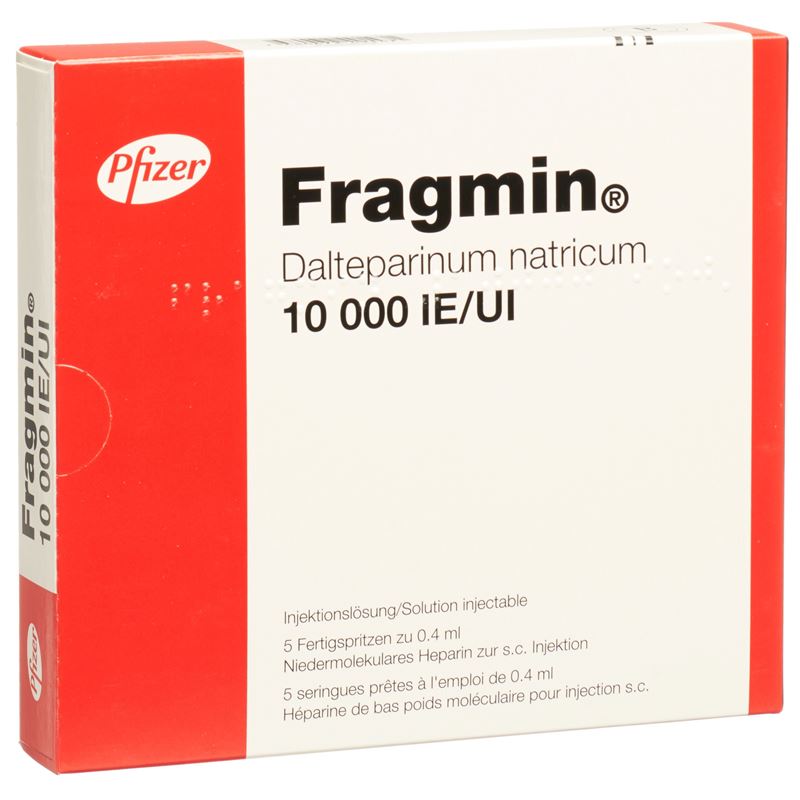 FRAGMIN Inj Lös 10000 IE/0.4ml 5 Fertspr 0.4 ml