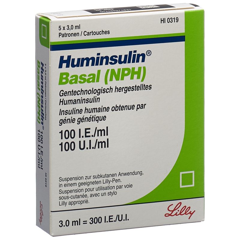 HUMINSULIN Basal Inj Susp f Pen 5 Patrone 3 ml