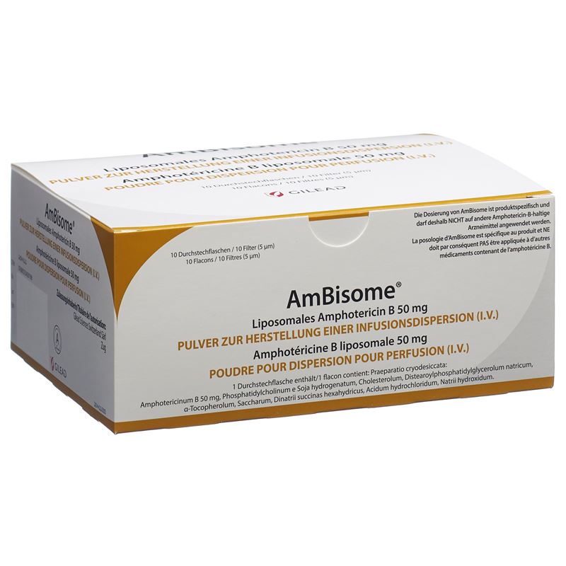 AMBISOME Trockensub 50 mg Durchstf 10 Stk