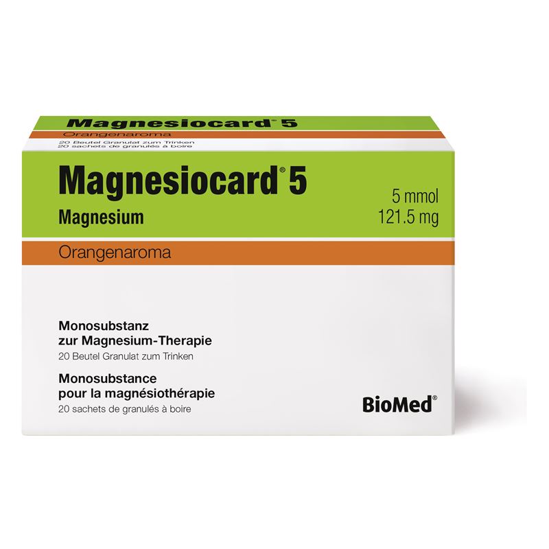 MAGNESIOCARD Gran 5 mmol Orange Btl 20 Stk