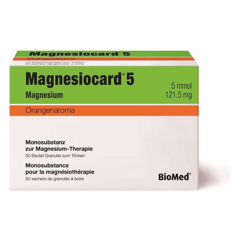 MAGNESIOCARD Gran 5 mmol Orange Btl 50 Stk